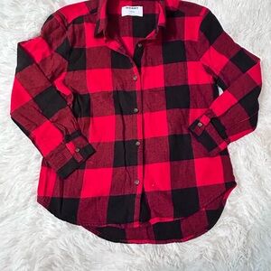 Girl’s Size 10-12 Old Navy Red and Black Checkered Shirt